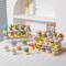 Wizardi Bear Boy Building Brick Mini Potted Plants Set